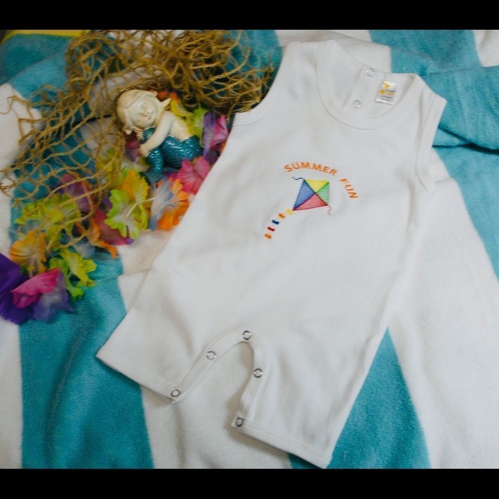 𝅺🪁🏖☀️adorable infant tank onesie